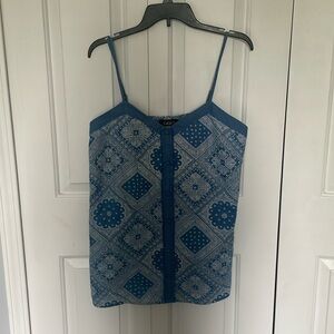 GIGIO Sz Large Patterned tank with ADJ straps NWT B52
